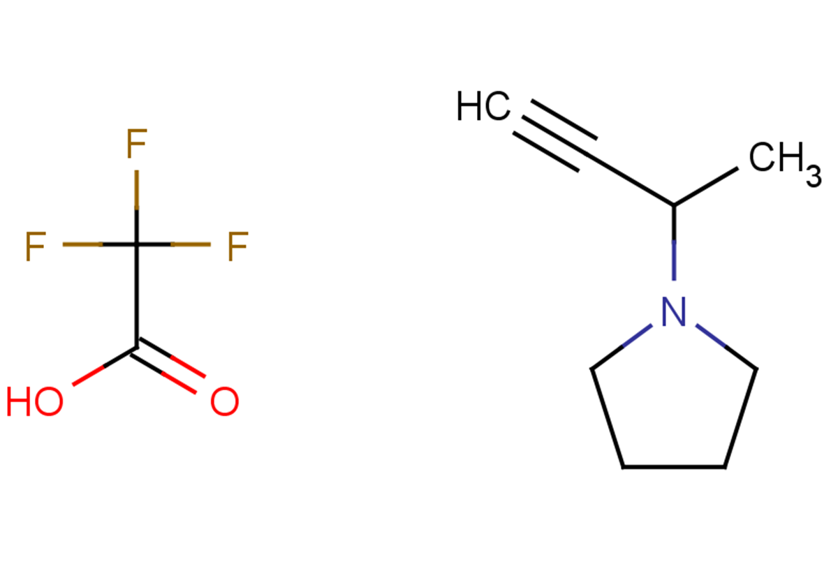 1-(but-3-yn-2-yl)pyrrolidine, trifluoroacetic acid