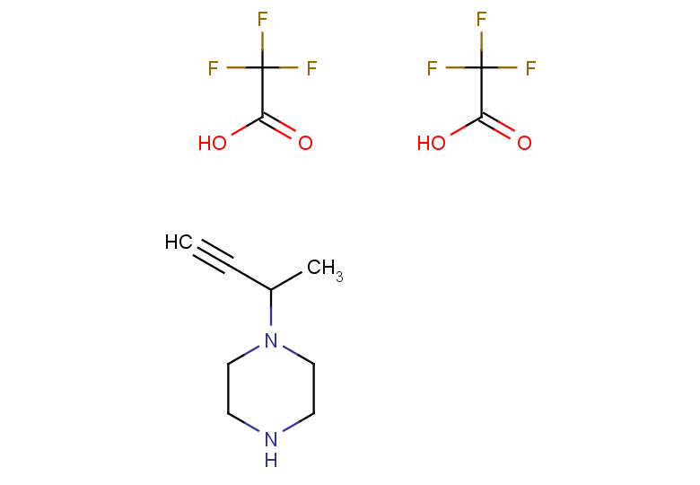 1-(but-3-yn-2-yl)piperazine, bis(trifluoroacetic acid)