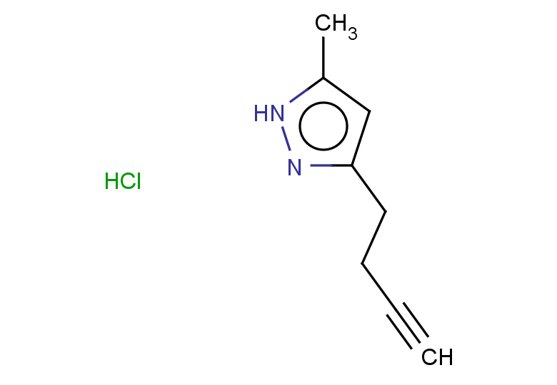 3-(but-3-yn-1-yl)-5-methyl-1H-pyrazole hydrochloride
