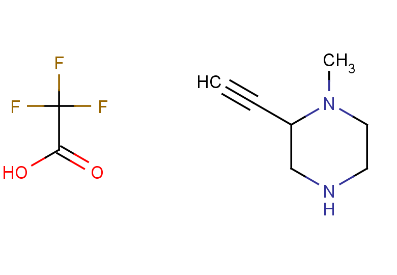 2-ethynyl-1-methylpiperazine, trifluoroacetic acid