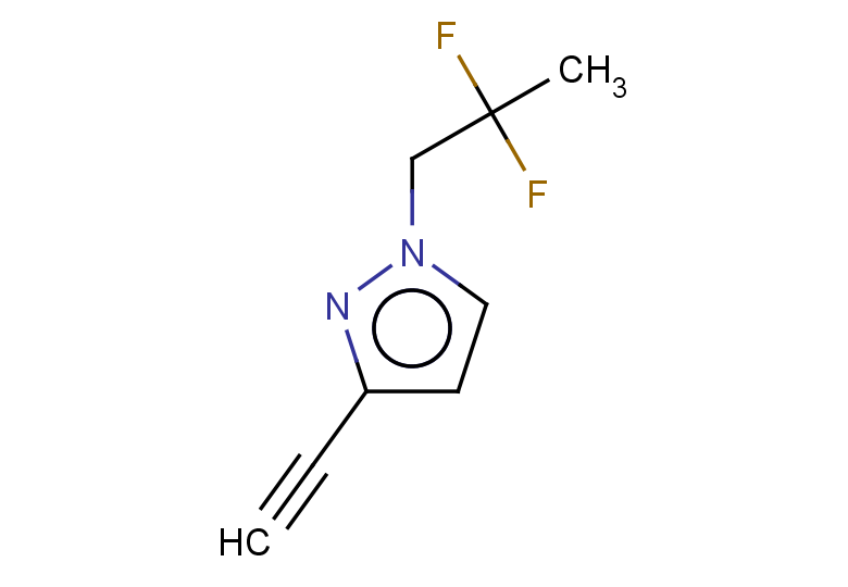 1-(2,2-difluoropropyl)-3-ethynyl-1H-pyrazole