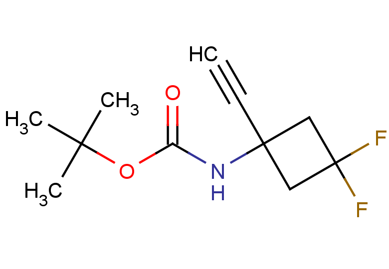tert-butyl N-(1-ethynyl-3,3-difluorocyclobutyl)carbamate