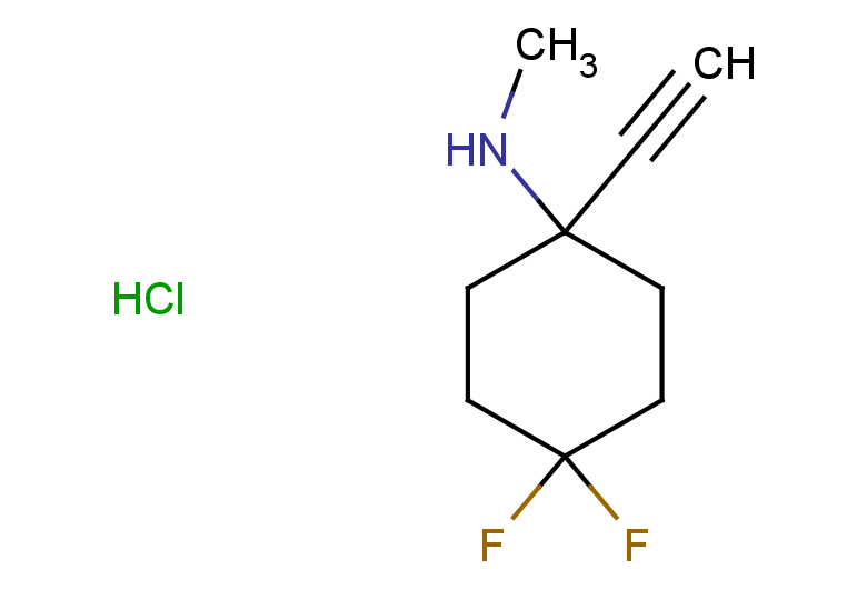 1-ethynyl-4,4-difluoro-N-methylcyclohexan-1-amine hydrochloride