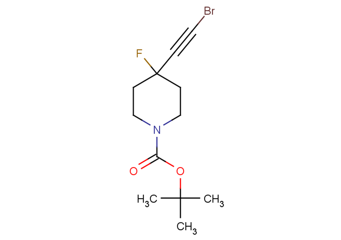 tert-butyl 4-(2-bromoethynyl)-4-fluoropiperidine-1-carboxylate
