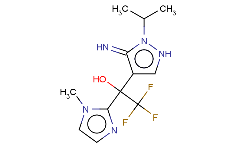 2,2,2-trifluoro-1-[3-imino-2-(propan-2-yl)-2,3-dihydro-1H-pyrazol-4-yl]-1-(1-methyl-1H-imidazol-2-yl)ethan-1-ol