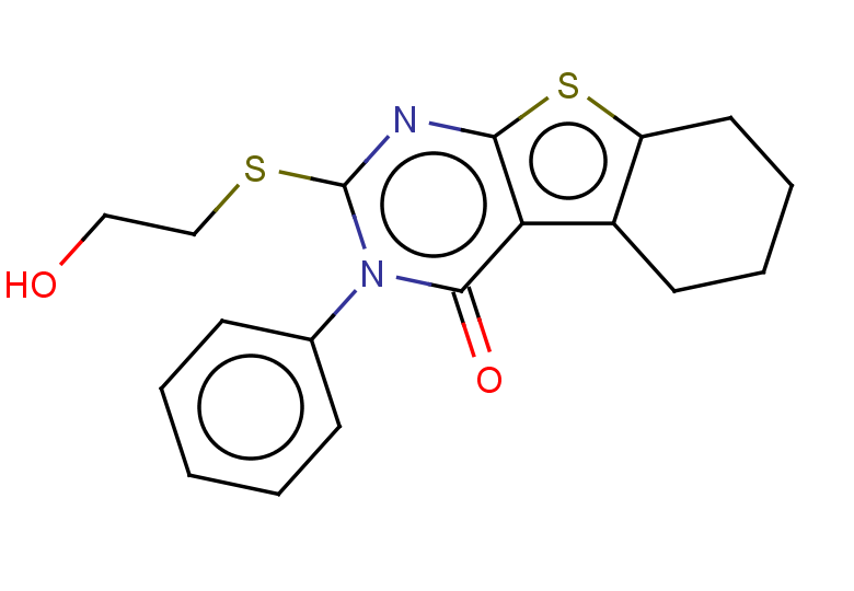 5-[(2-hydroxyethyl)sulfanyl]-4-phenyl-8-thia-4,6-diazatricyclo[7.4.0.0,2,7]trideca-1(9),2(7),5-trien-3-one