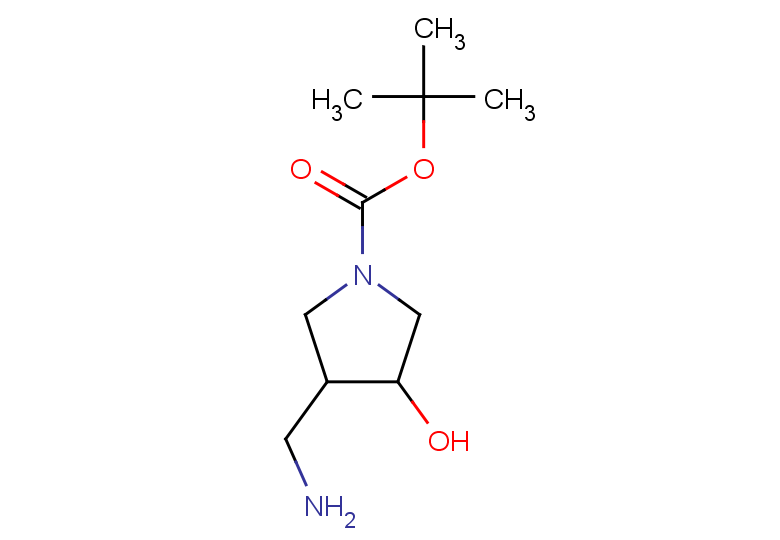 tert-butyl 3-(aminomethyl)-4-hydroxypyrrolidine-1-carboxylate
