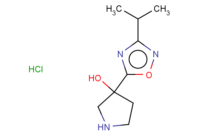 3-[3-(propan-2-yl)-1,2,4-oxadiazol-5-yl]pyrrolidin-3-ol hydrochloride