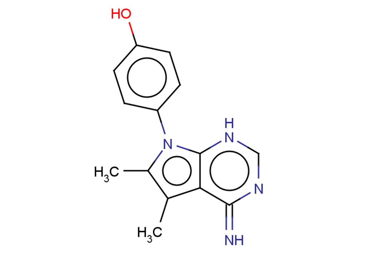 4-{4-imino-5,6-dimethyl-1H,4H,7H-pyrrolo[2,3-d]pyrimidin-7-yl}phenol