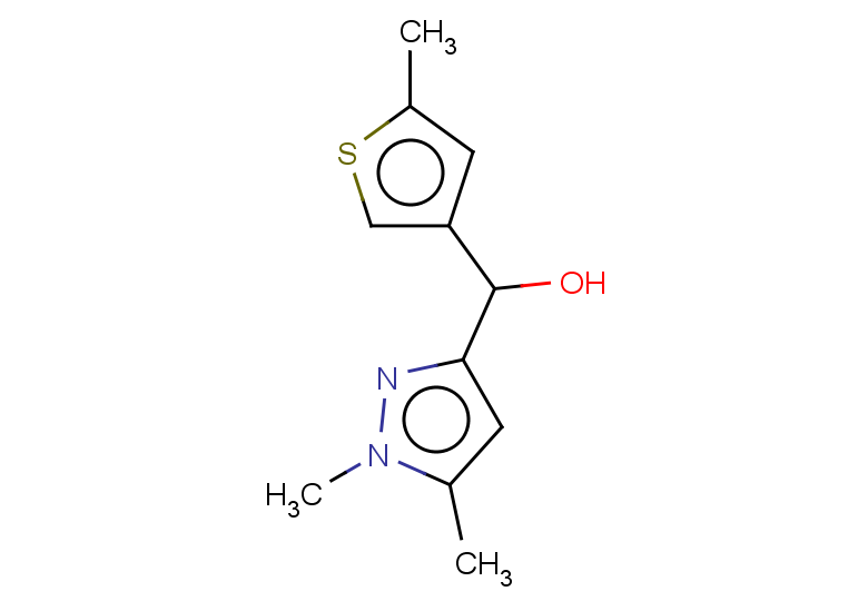 (1,5-dimethyl-1H-pyrazol-3-yl)(5-methylthiophen-3-yl)methanol