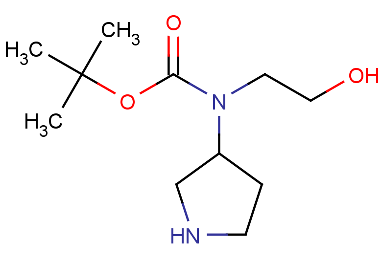 tert-butyl N-(2-hydroxyethyl)-N-(pyrrolidin-3-yl)carbamate