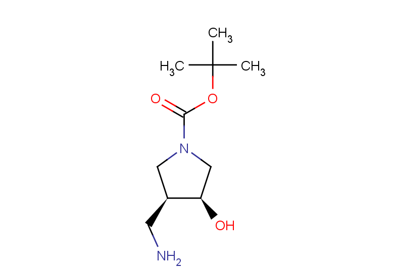 rac-tert-butyl (3R,4R)-3-(aminomethyl)-4-hydroxypyrrolidine-1-carboxylate
