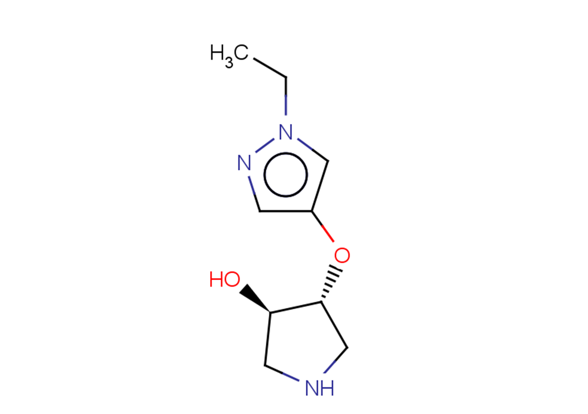 rac-(3R,4R)-4-[(1-ethyl-1H-pyrazol-4-yl)oxy]pyrrolidin-3-ol, trans