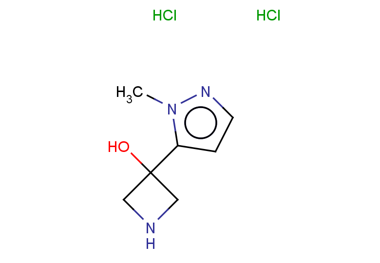 3-(1-methyl-1H-pyrazol-5-yl)azetidin-3-ol dihydrochloride
