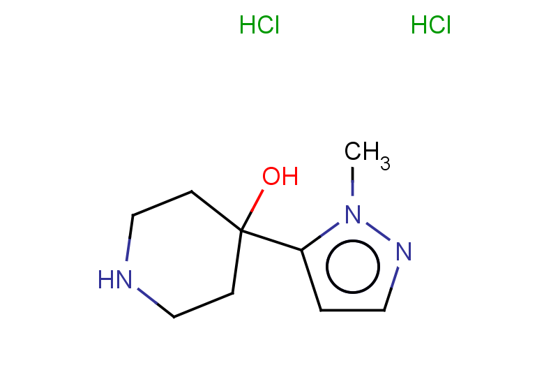 4-(1-methyl-1H-pyrazol-5-yl)piperidin-4-ol dihydrochloride