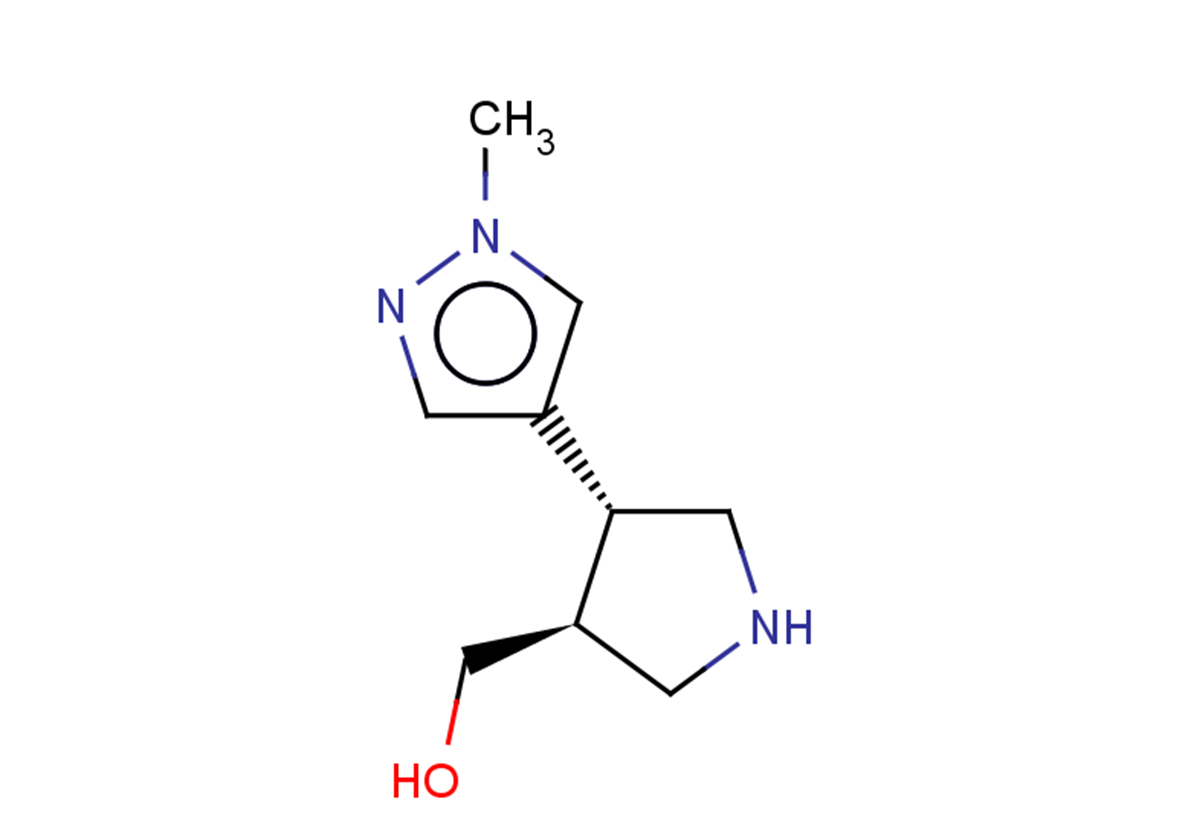 rac-[(3R,4S)-4-(1-methyl-1H-pyrazol-4-yl)pyrrolidin-3-yl]methanol, trans