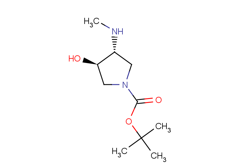 rac-tert-butyl (3R,4R)-3-hydroxy-4-(methylamino)pyrrolidine-1-carboxylate, trans