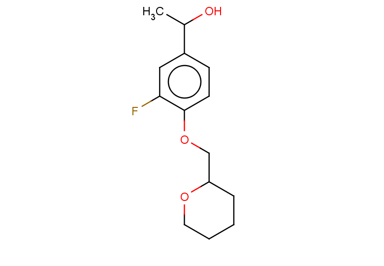 1-[3-fluoro-4-(oxan-2-ylmethoxy)phenyl]ethan-1-ol