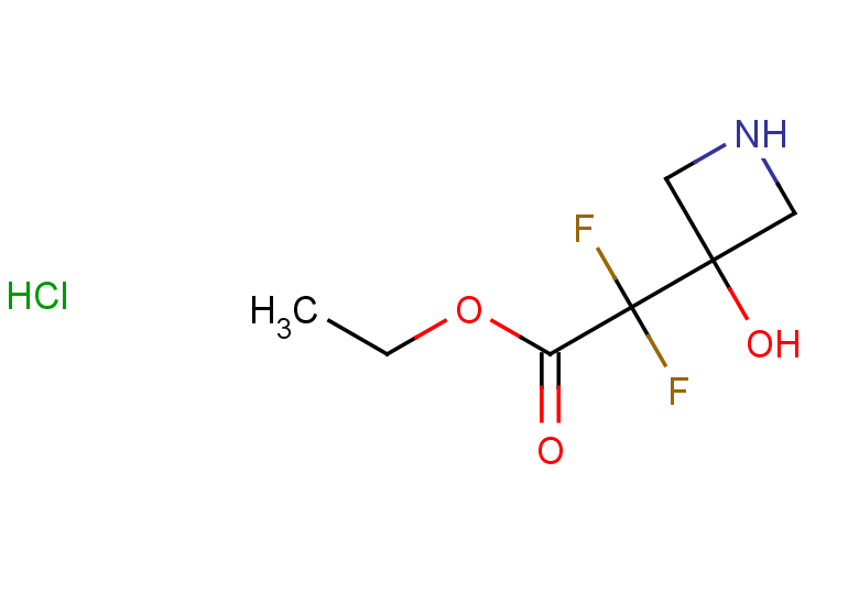 ethyl 2,2-difluoro-2-(3-hydroxyazetidin-3-yl)acetate hydrochloride