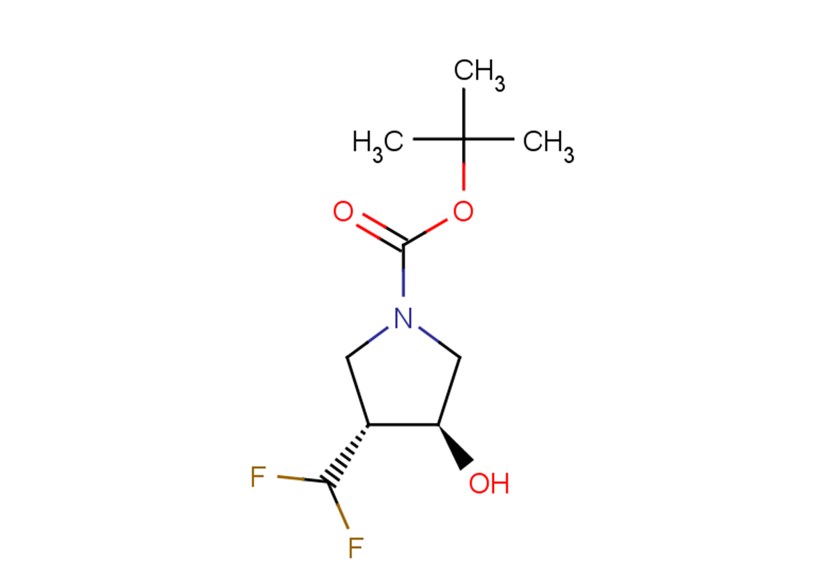 rac-tert-butyl (3R,4S)-3-(difluoromethyl)-4-hydroxypyrrolidine-1-carboxylate, trans