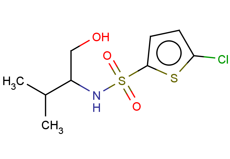S-(5-chlorothiophen-2-yl)-1-hydroxy-3-methylbutane-2-sulfonamido