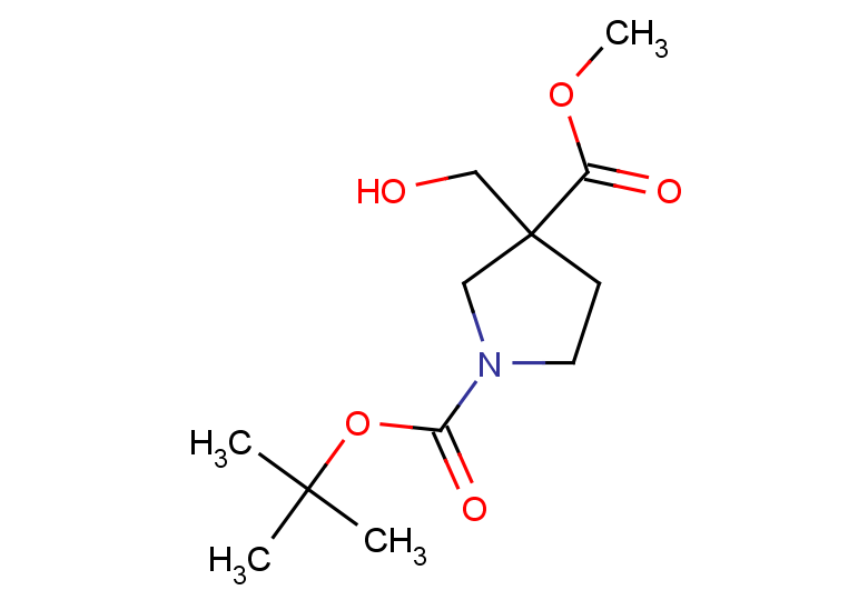 1-tert-butyl 3-methyl 3-(hydroxymethyl)pyrrolidine-1,3-dicarboxylate