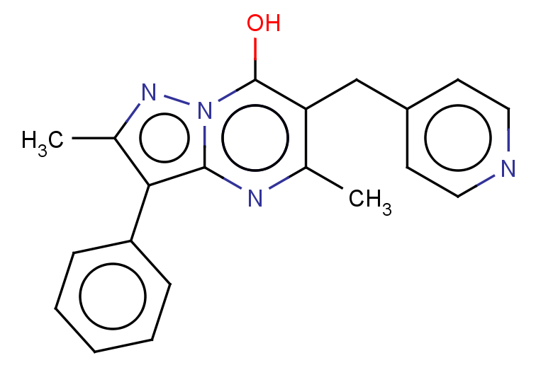 2,5-dimethyl-3-phenyl-6-(pyridin-4-ylmethyl)pyrazolo[1,5-a]pyrimidin-7-ol