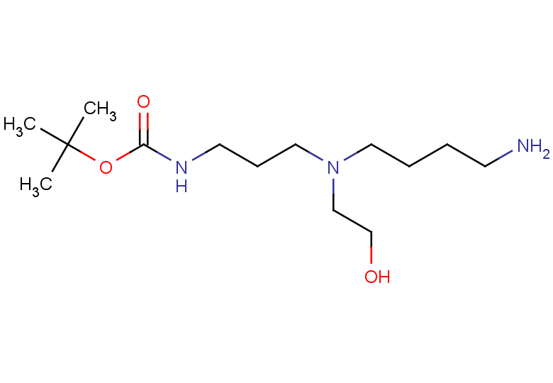 tert-butyl N-{3-[(4-aminobutyl)(2-hydroxyethyl)amino]propyl}carbamate