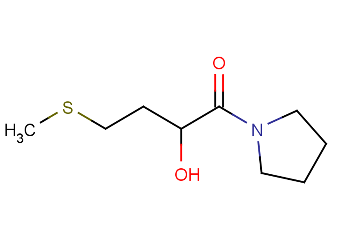 2-hydroxy-4-(methylsulfanyl)-1-(pyrrolidin-1-yl)butan-1-one