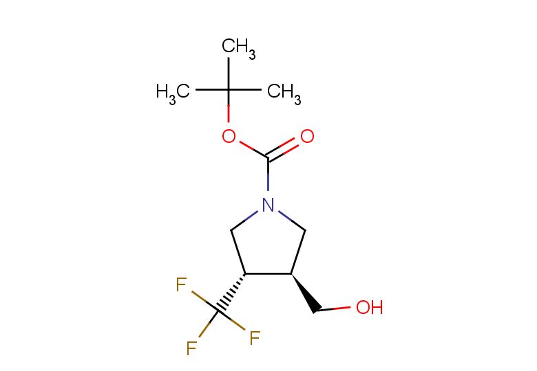 rac-tert-butyl (3R,4R)-3-(hydroxymethyl)-4-(trifluoromethyl)pyrrolidine-1-carboxylate, trans