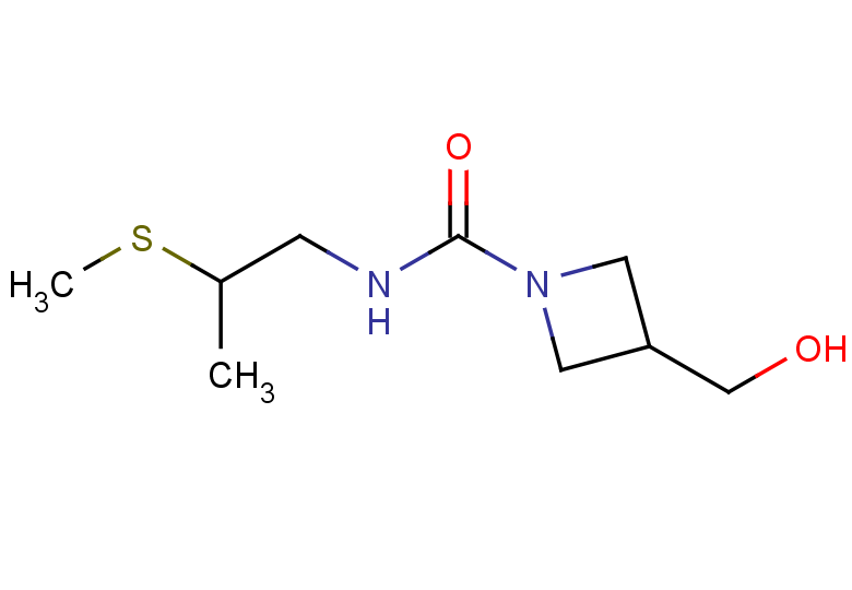 3-(hydroxymethyl)-N-[2-(methylsulfanyl)propyl]azetidine-1-carboxamide