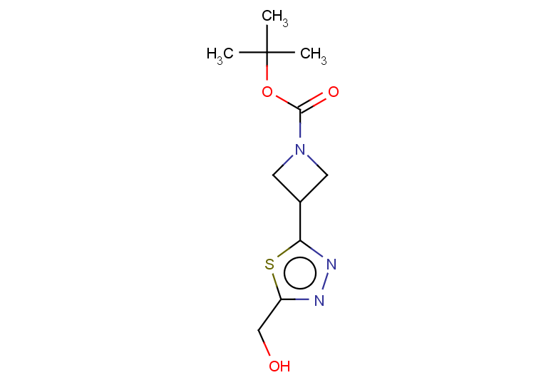 tert-butyl 3-[5-(hydroxymethyl)-1,3,4-thiadiazol-2-yl]azetidine-1-carboxylate