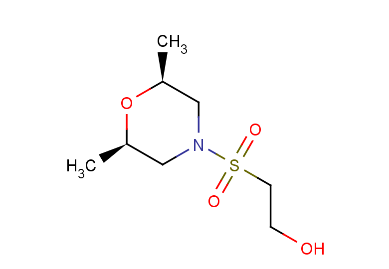 2-{[(2R,6S)-2,6-dimethylmorpholin-4-yl]sulfonyl}ethan-1-ol, cis