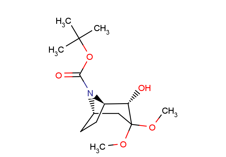 rac-tert-butyl (1R,2S,5S)-2-hydroxy-3,3-dimethoxy-8-azabicyclo[3.2.1]octane-8-carboxylate, endo