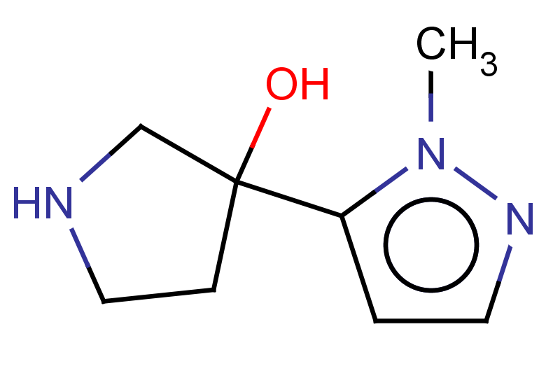 3-(1-methyl-1H-pyrazol-5-yl)pyrrolidin-3-ol
