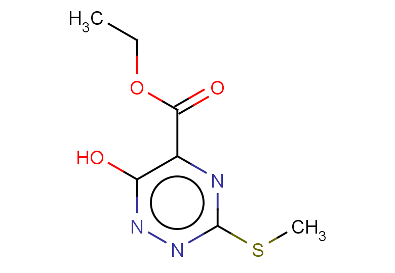 ethyl 6-hydroxy-3-(methylsulfanyl)-1,2,4-triazine-5-carboxylate