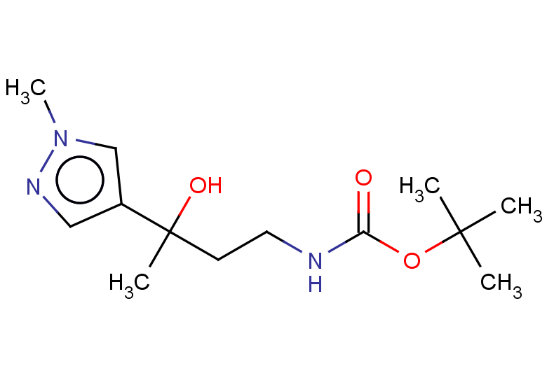 tert-butyl N-[3-hydroxy-3-(1-methyl-1H-pyrazol-4-yl)butyl]carbamate