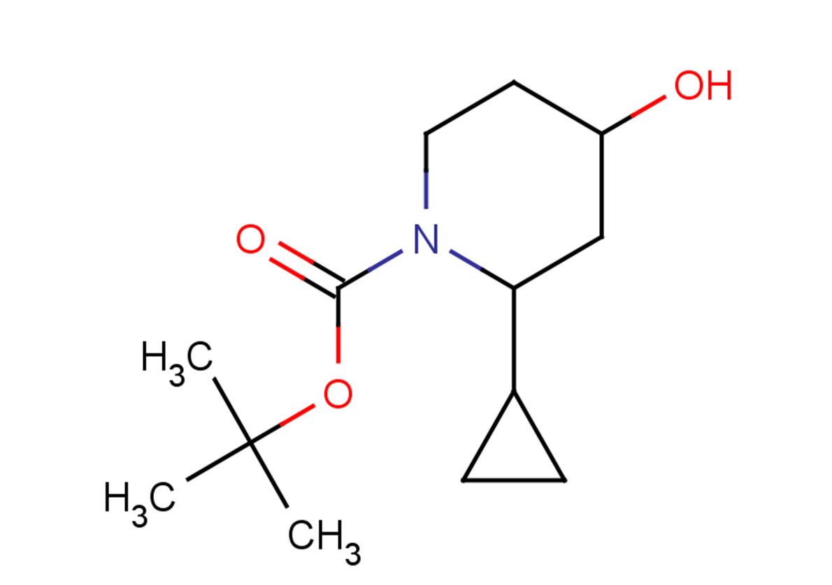 tert-butyl 2-cyclopropyl-4-hydroxypiperidine-1-carboxylate