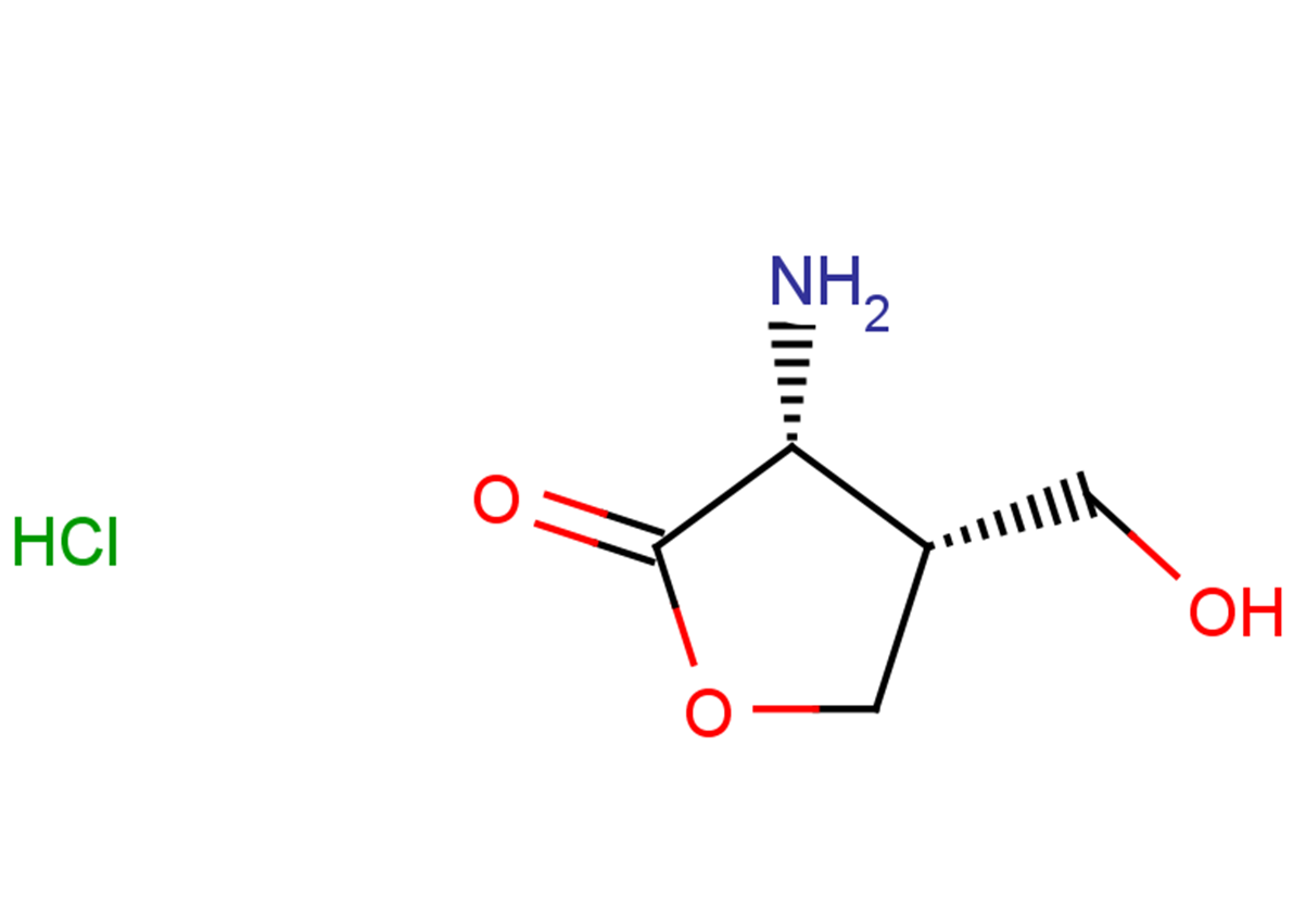 rac-(3R,4R)-3-amino-4-(hydroxymethyl)oxolan-2-one hydrochloride, cis