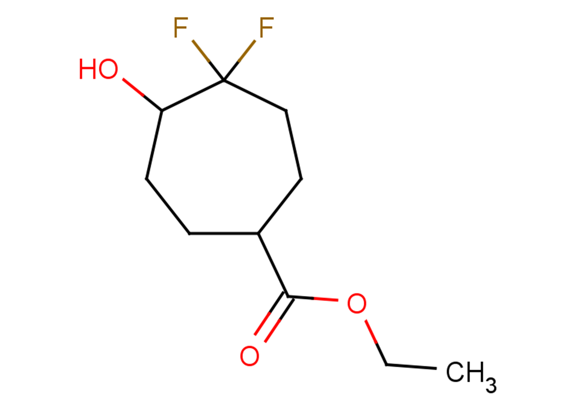 ethyl 4,4-difluoro-5-hydroxycycloheptane-1-carboxylate