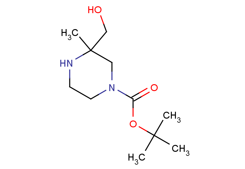 tert-butyl 3-(hydroxymethyl)-3-methylpiperazine-1-carboxylate
