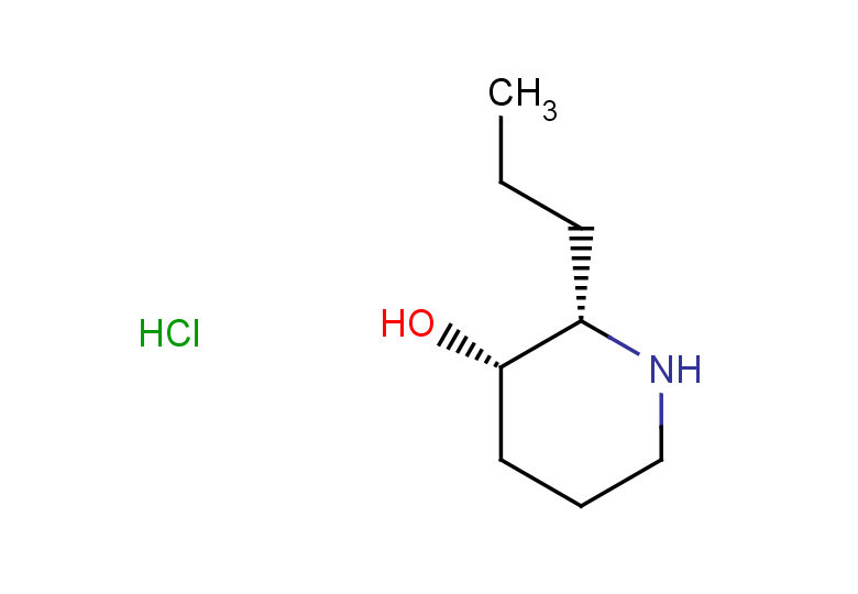 (2S,3S)-2-propylpiperidin-3-ol hydrochloride