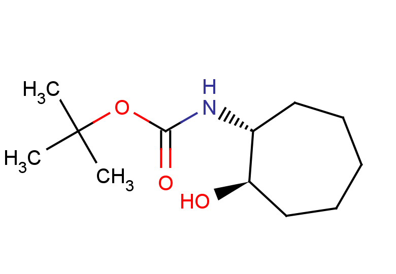rac-tert-butyl N-[(1R,2R)-2-hydroxycycloheptyl]carbamate, trans