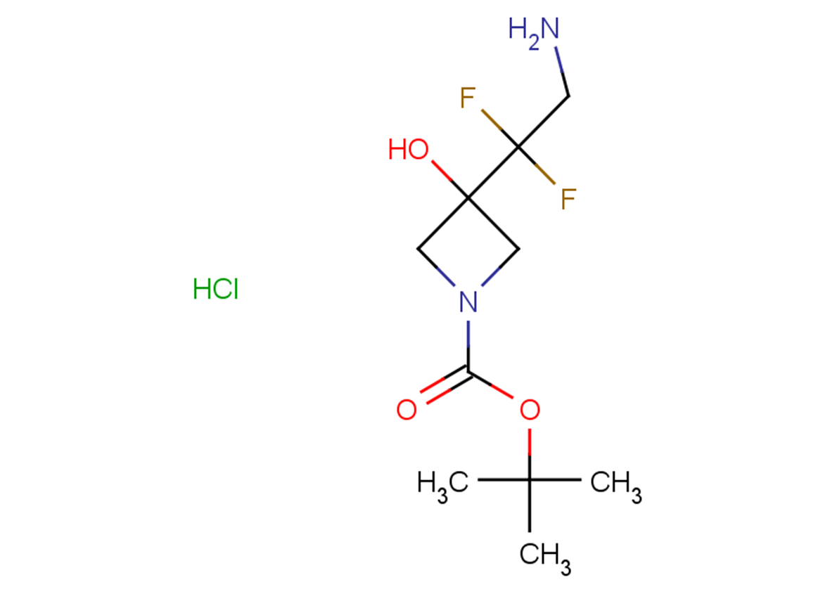 tert-butyl 3-(2-amino-1,1-difluoroethyl)-3-hydroxyazetidine-1-carboxylate hydrochloride