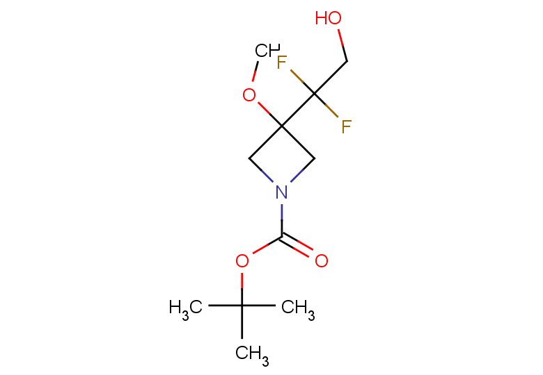 tert-butyl 3-(1,1-difluoro-2-hydroxyethyl)-3-methoxyazetidine-1-carboxylate