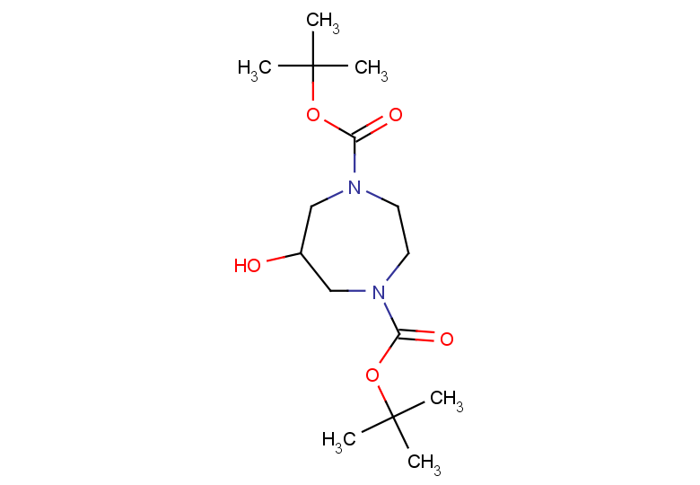 1,4-di-tert-butyl 6-hydroxy-1,4-diazepane-1,4-dicarboxylate