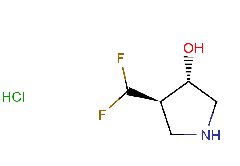 rac-(3R,4S)-4-(difluoromethyl)pyrrolidin-3-ol hydrochloride, trans