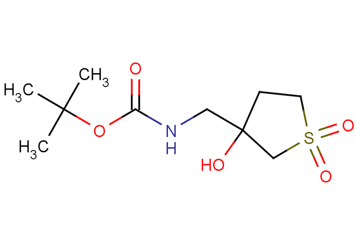 tert-butyl N-[(3-hydroxy-1,1-dioxo-1lambda6-thiolan-3-yl)methyl]carbamate