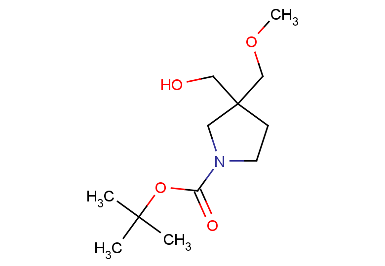 tert-butyl 3-(hydroxymethyl)-3-(methoxymethyl)pyrrolidine-1-carboxylate