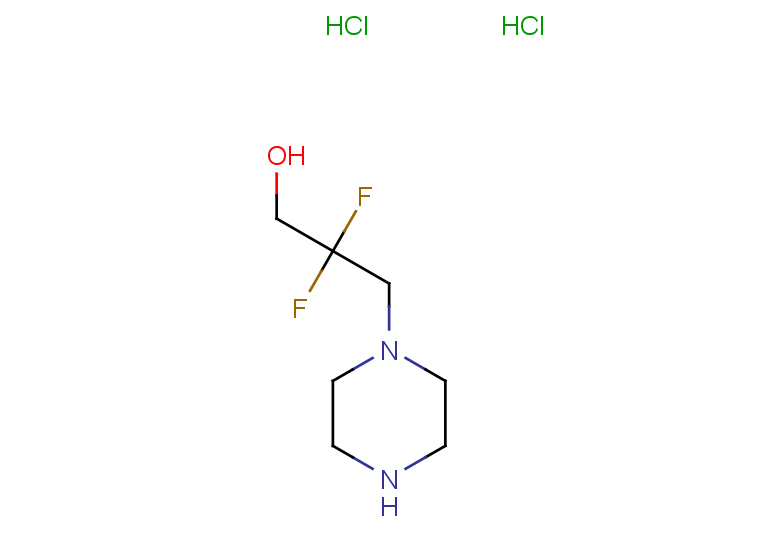 2,2-difluoro-3-(piperazin-1-yl)propan-1-ol dihydrochloride